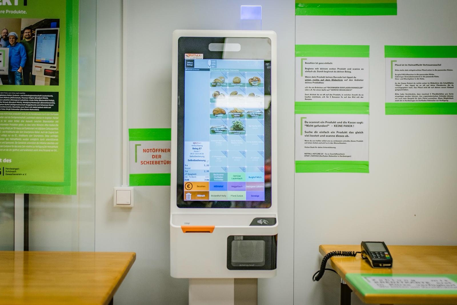 Selbstbedienungskasse – Pumax pxpos Terminal